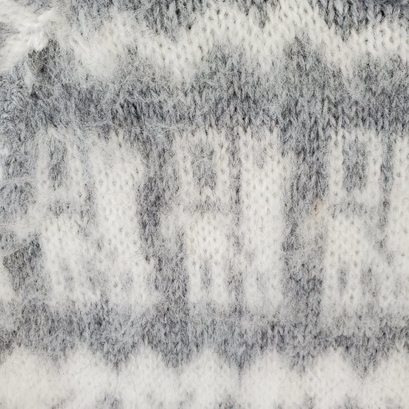 Vintage Fair Isle Alpaca Wool Sweater Women's M Bolivia Knit Handmade Pullover - Picture 5 of 12